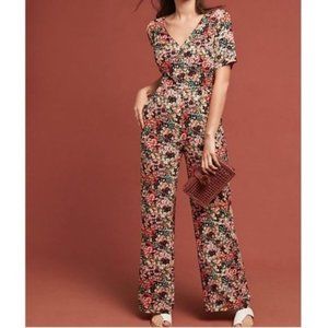 KACHEL X Anthropologie Tamra Floral Jumpsuit Sz 8